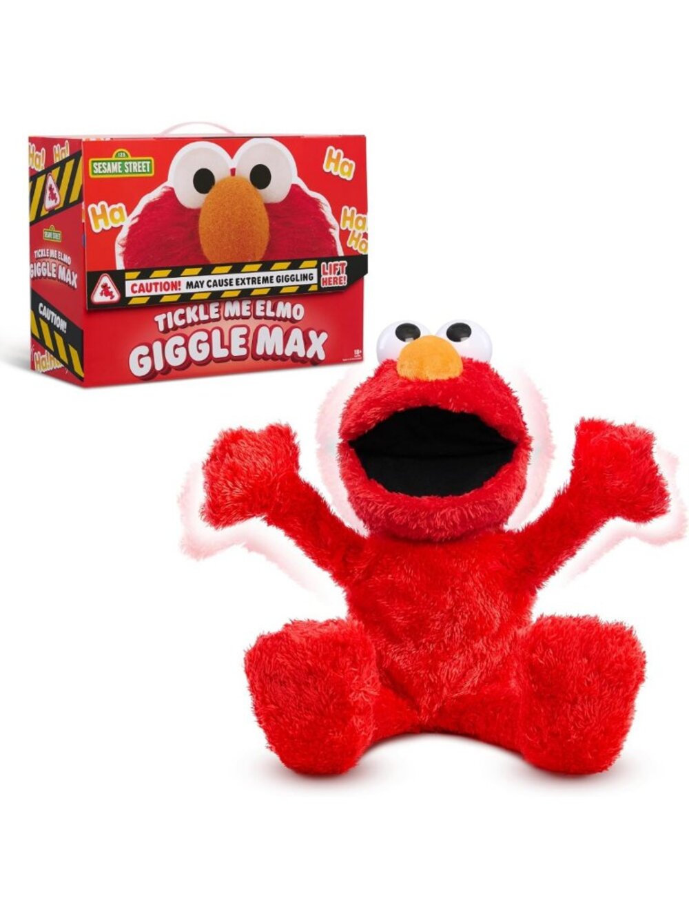 Interactive 18-Inch Giggle Plush Toy - Tickle Me Elmo, Fun for Kids & Collectors